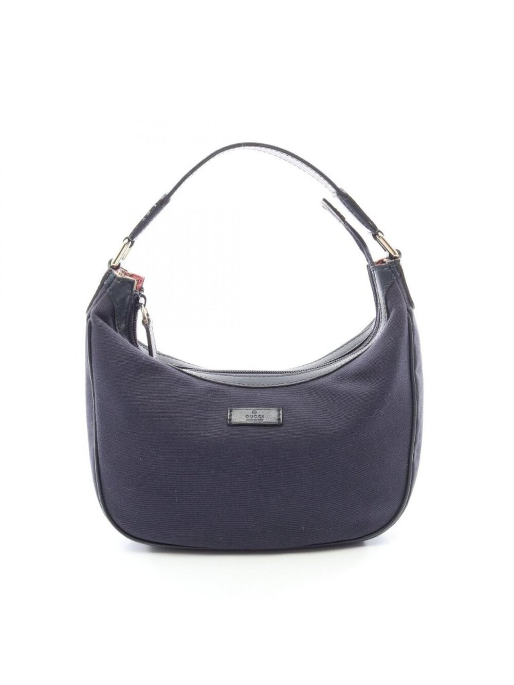 Gucci Handbag Navy Canvas Leather